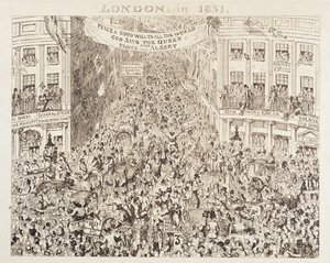 メイヒューの1851年の大展覧会：1851年、1851年のロンドン 作： George Cruikshank